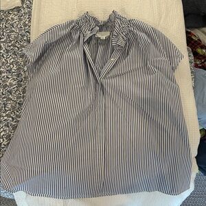 Pomander Place Blue Stripe Rae Blouse